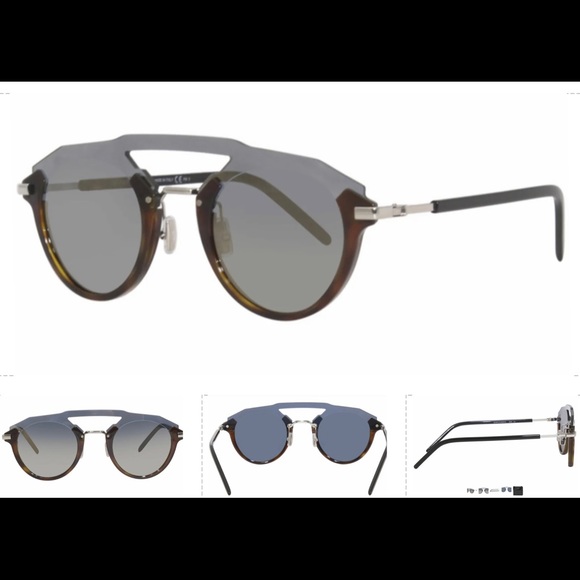 DIOR FUTURISTIC HAVANA MIRROR SUNGLASSES - Picture 10 of 16